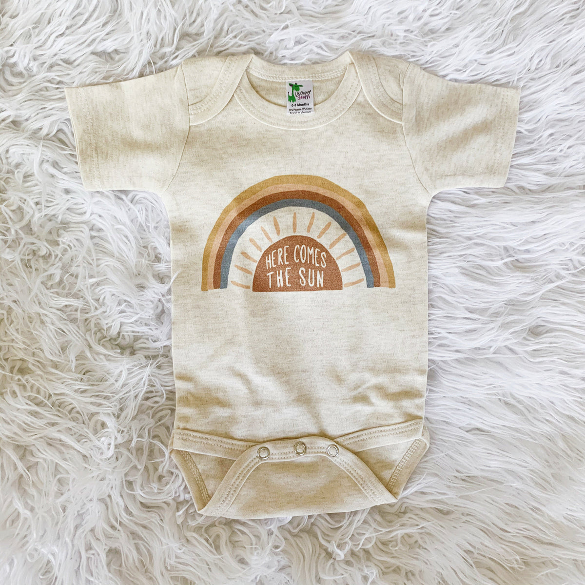 Neutral rainbow sale baby clothes