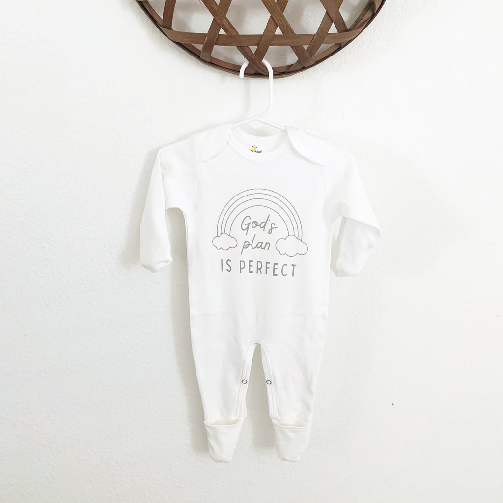 God’s Plan Is Perfect, Rainbow Baby Bodysuit, Scandinavian Rainbow, Gift, Baby Shower Gift, New Baby, Baby Apparel, Hipster, Gender Neutral