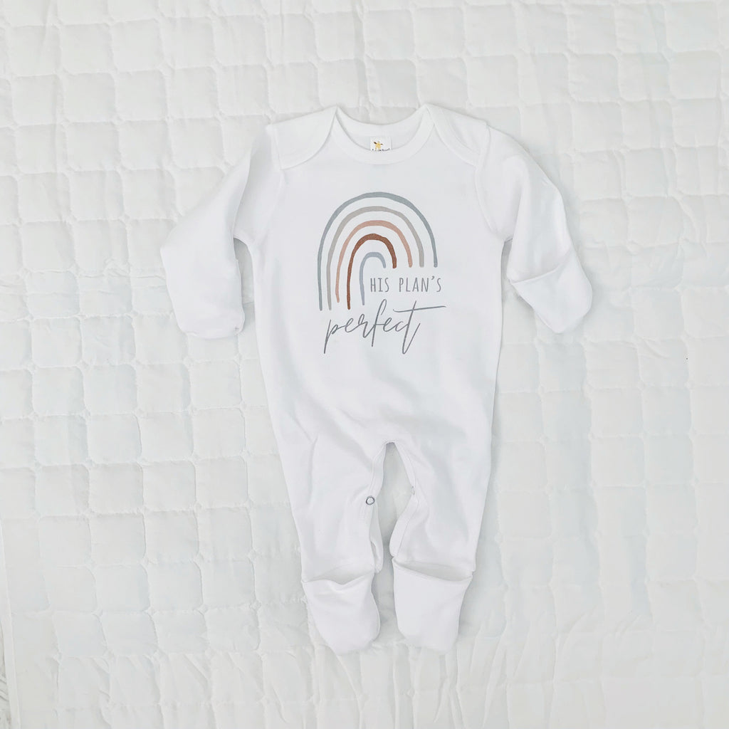 His Plan Is Perfect, Rainbow Baby Bodysuit, Scandinavian Rainbow, Gift, Baby Shower Gift, New Baby, Baby Apparel, Hipster, Gender Neutral
