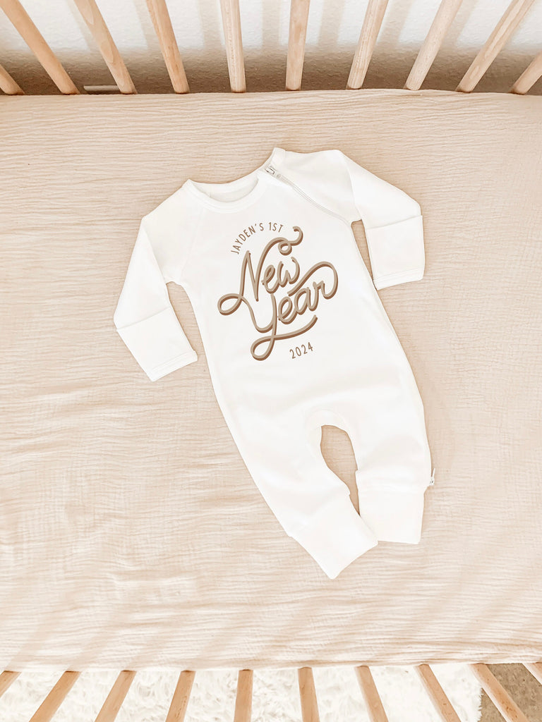 Baby First New Year 2024 Baby Romper