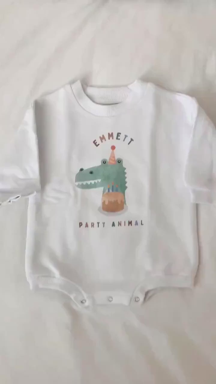 Party Animal Sweatshirt, Party Animal Birthday, Kids Safari Birthday, 1st Birthday Outfit, Party Animal Birthday Sweatshirt, Boy Birthday