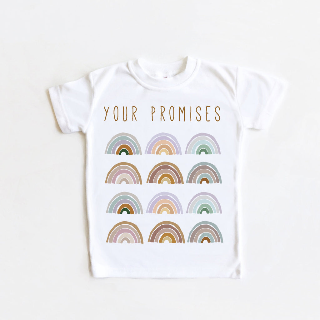 Kids Rainbow T shirt, Rainbow Tee, Rainbow T shirt, Your Promises, Faith T shirt, Kids Faith T shirt, Rainbow, Kids Tee, Faith Shirt