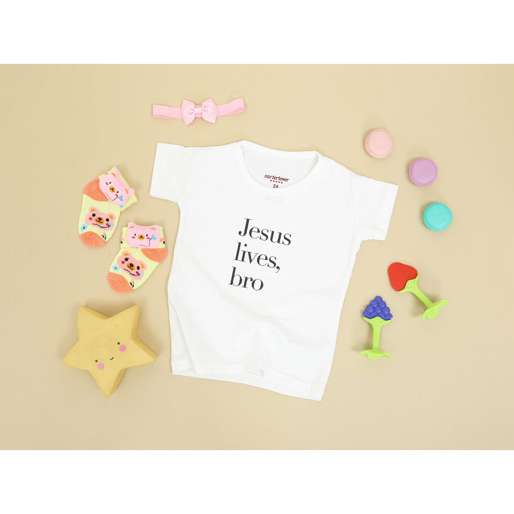 Baby Easter Shirt, Easter Bodysuit, Jesus Lives, Baby Easter Shirt, Monochrome, Unisex, Baby Easter Outfit, Christian Apparel, Faith Shirt