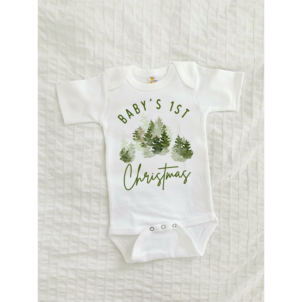 Baby First Christmas Pj, First Christmas Outfit, Neutral Christmas Outfit, Christmas Baby Pajamas,