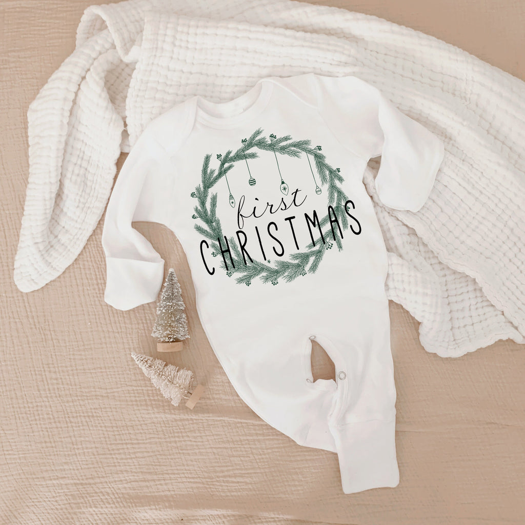 SPECIAL PRICING 0-3 month size, First Christmas Baby , Baby First Christmas, Baby Christmas Shirt, First Christmas Baby Outfit, Neutral Baby