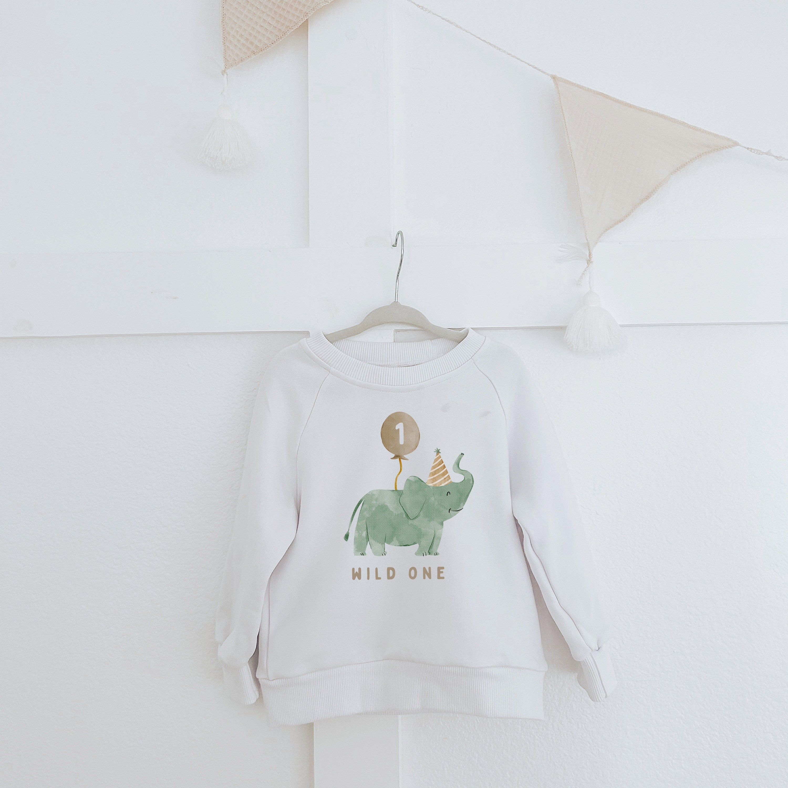 First Birthday Sweatshirt Romper, Wild One, Sweatshirt Romper