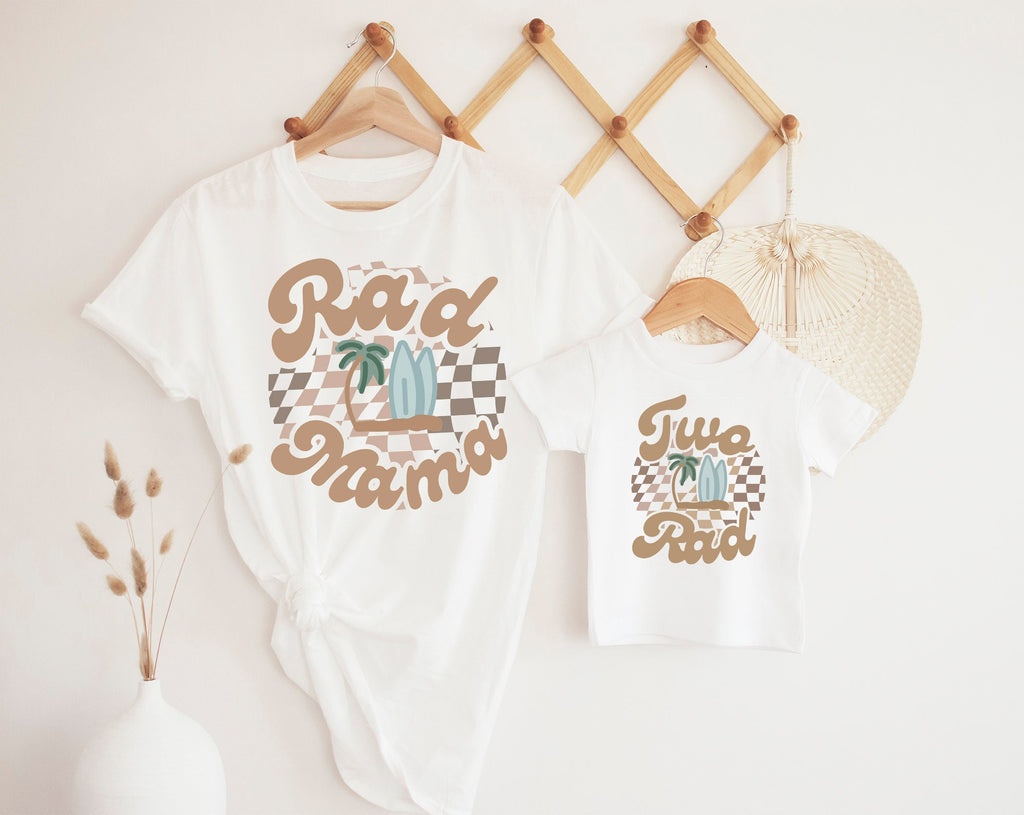 Matching Family Shirts, Fathers Day Gift, Mothers Day Gift, Rad Mama, Matching Two Rad Shirts, Dad Sweatshirt, Rad Dad,
