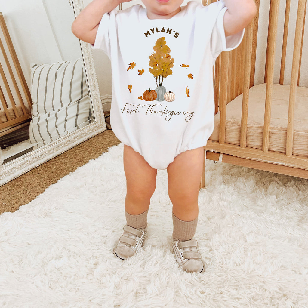 First Thanksgiving, Baby's First Thanksgiving Outfit, New Baby Outfit, Fall baby announcement, Thanksgiving baby outfit, Woodland, Hipster