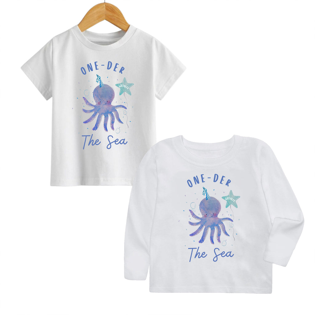 Under the Sea, Oneder The Sea Party, Sea Birthday Theme, Gender Neutral, Octopus, Sea Creature Birthday Shirt, First Birthday, Sea Birthday