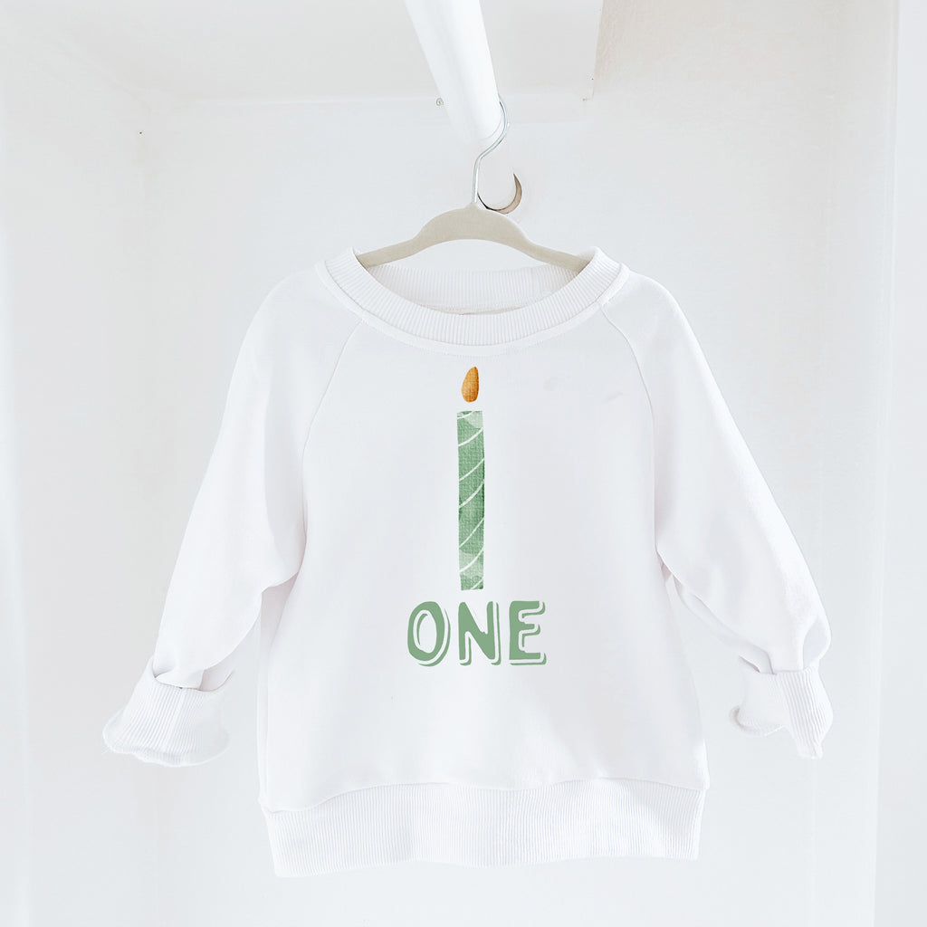 First Birthday Sweatshirt Romper, Birthday Candle Shirt, Birthday Romper, 1st Birthday Outfit, 1st Birthday Romper, Simple Birthday outfit